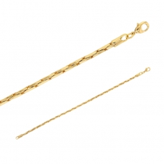 Bracelet en plaqué or avec maille Paloma