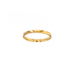 Alliance bombée 2mm, Or blanc 750/1000