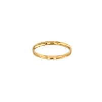 Alliance demi-jonc 2mm, Or 750/1000