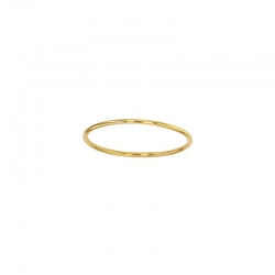 Alliance fil rond 1mm Or 750/1000