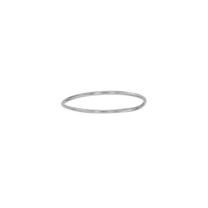 Alliance ultra fine fil rond 1mm, argent 925/1000 platiné