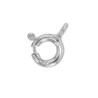 Anneau ressort standard 7 mm anneau ouvert en Or gris 750/1000 rhodié