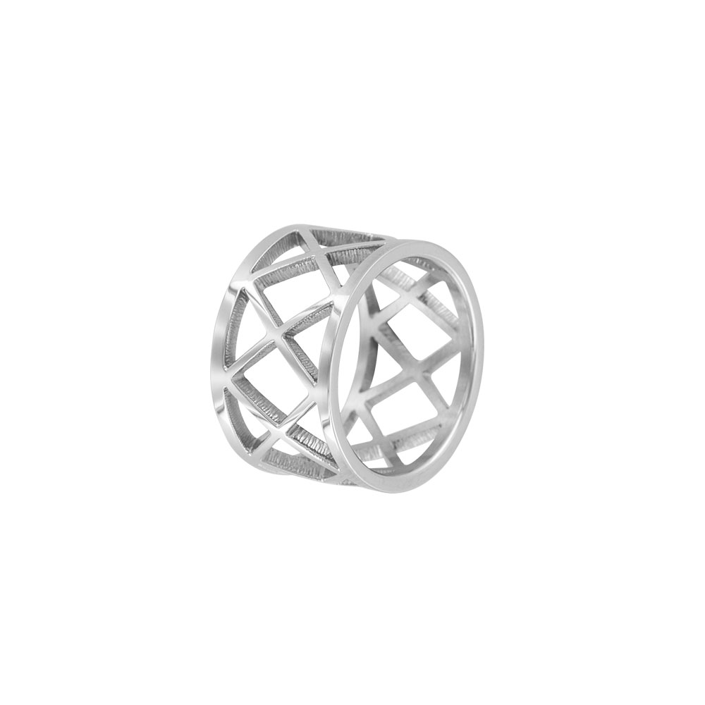 Bague acier ajourée