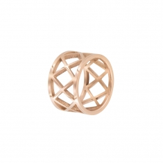 Bague acier ajourée