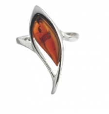 Bague Ambre Argent 925/1000