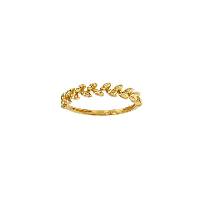 Bague Bohême feuilles en Or 375/1000