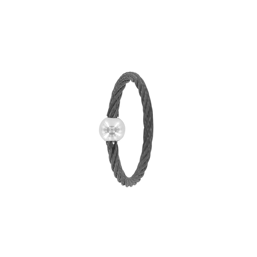 Bague câble et boule acier
