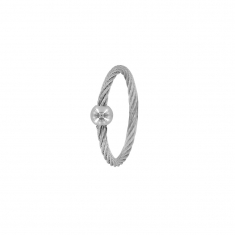 Bague câble et boule acier
