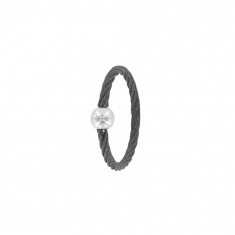 Bague câble et boule acier