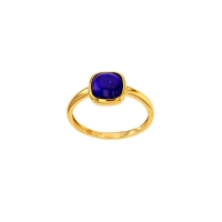 Bague cabochon Lapis-lazuli Or 375/1000