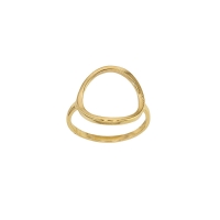 Bague cercle, plaqué or