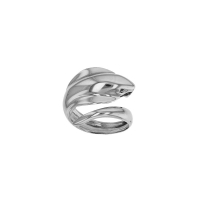 Bague cobra argent 925/1000 platiné