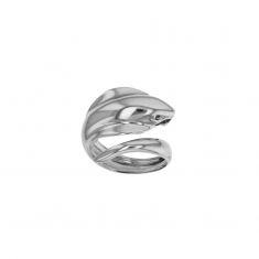 Bague cobra argent 925/1000 platiné