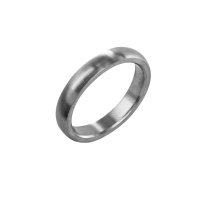 Bague en acier mat
