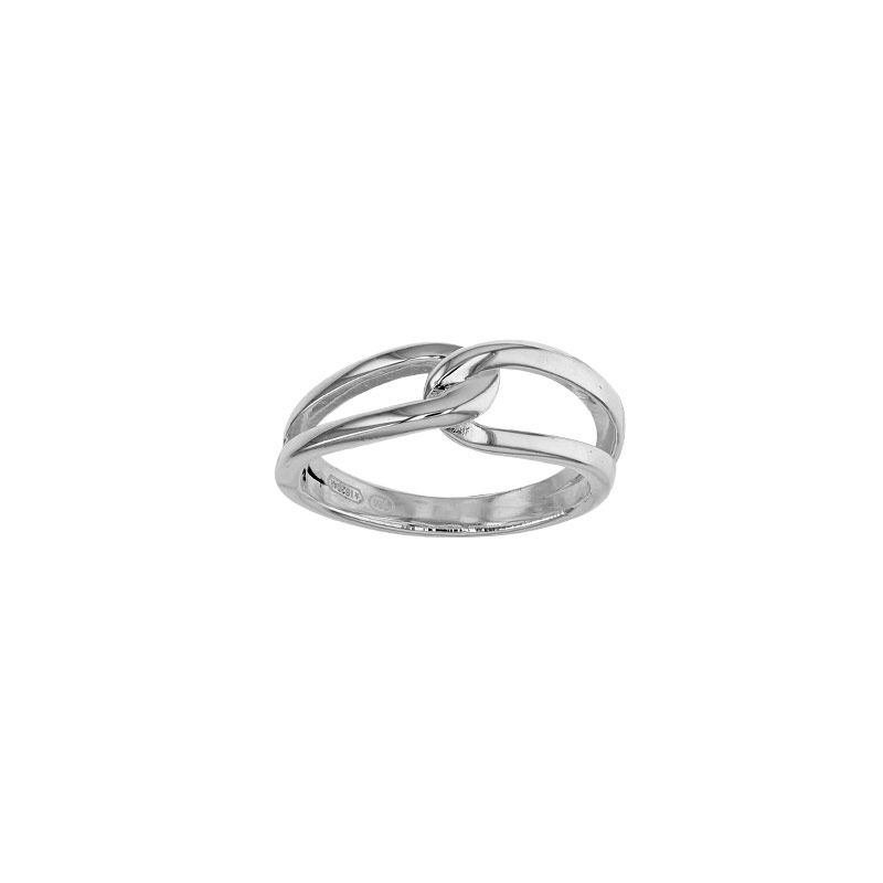 Bague entrelacée argent 925/1000