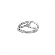 Bague entrelacée argent 925/1000