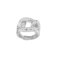 Bague entrelacs noeuds, argent 925/1000