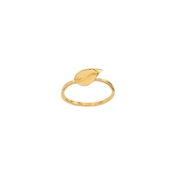 Bague feuille fine, Plaqué or