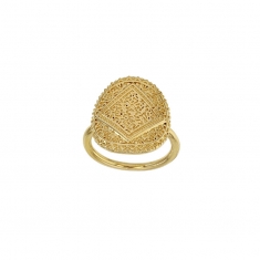 Bague forme ronde motif bohême 