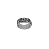 Bague homme acier design 