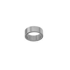 Bague homme acier lisse avec 