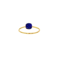 Bague Lapis-lazuli bombé, Or 750/1000