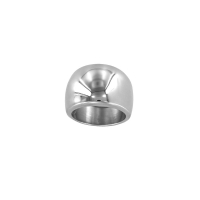 Bague large en acier