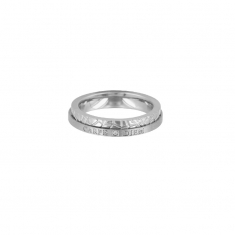 Bague mixte acier Carpe Diem