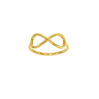 Bague Or 375/1000 - motif infini