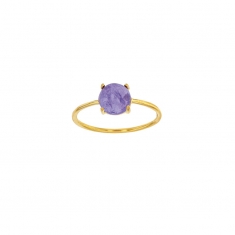 Bague Tanzanite diam. 7mm, Or 750/1000