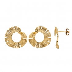 Boucles d'oreilles ajourées et ciselées 