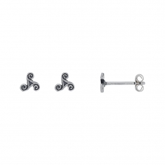 Boucles d'oreilles en argent 925/1000 - Triskel