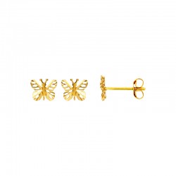 Boucles d'oreilles Or 750/1000 Papillons ajourés