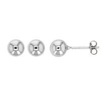 Boucles d'oreilles Or blanc 750/1000 - boules