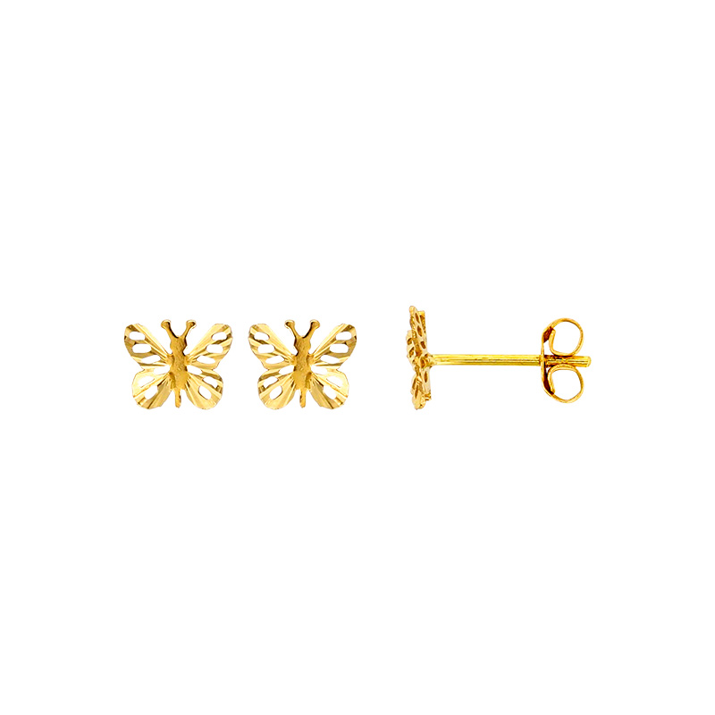 Boucles d'oreilles Or 750/1000 Papillons ajourés