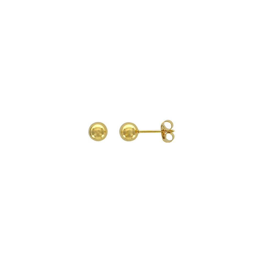 Boucles d'oreilles puces boules en acier