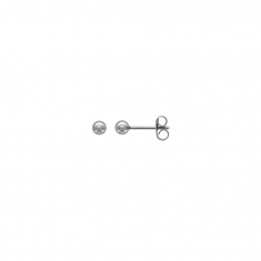 Boucles d'oreilles puces boules en acier