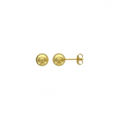 Boucles d'oreilles puces boules en acier