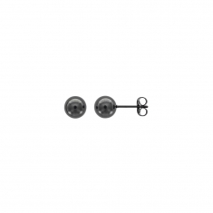 Boucles d'oreilles puces boules en acier