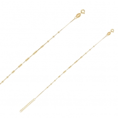 Bracelet à boules en argent 925/1000 rhodié