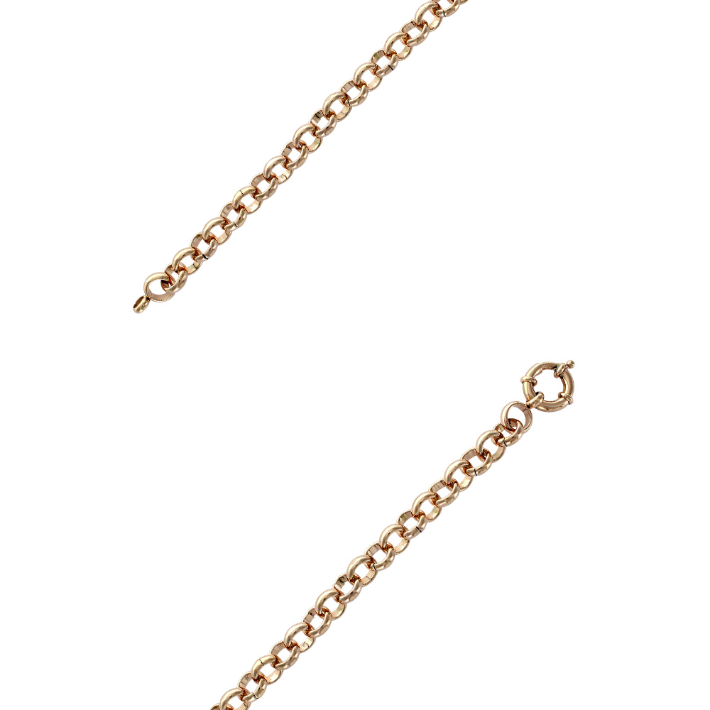 Bracelet à maille jaseron en acier