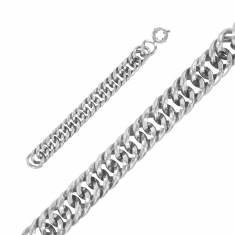 Bracelet acier brillant 22cm