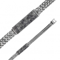 Bracelet Acier et Jaspe