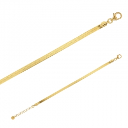 Bracelet argent 925/1000 rhodié en maille serpent