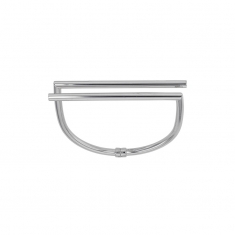 Bracelet articulé en argent rhodié 925/1000