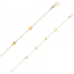 Bracelet avec 4 ronds en Or 375/1000