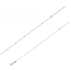 Bracelet boules rouge orangé en émail, argent 925/1000 doré