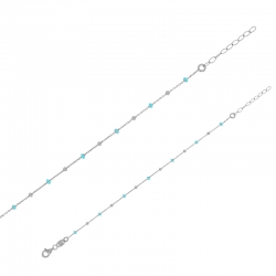 Bracelet boules rouge orangé en émail, argent 925/1000 doré