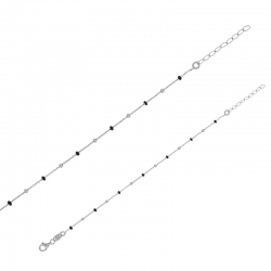 Bracelet boules rouge orangé en émail, argent 925/1000 doré