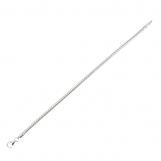 Bracelet classique 20cm argent 925/1000 rhodié avec fermoir menotte